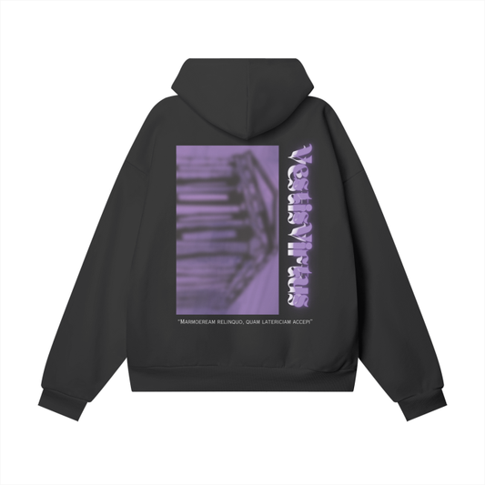 Oversize Heavyweight Hidden Pocket Fleece Hoodie - "I came to Rome when it was a city of stone and left it a city of marble".